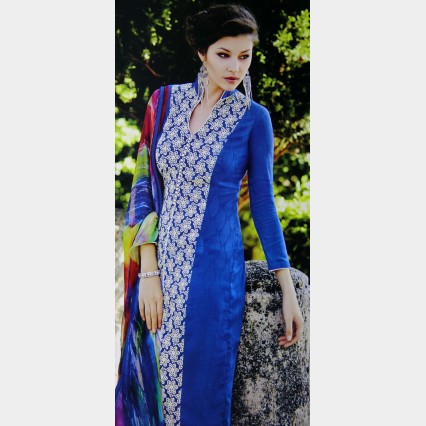 Fair lady’s soft mercerized cotton shalwar Kameez with full embroidery